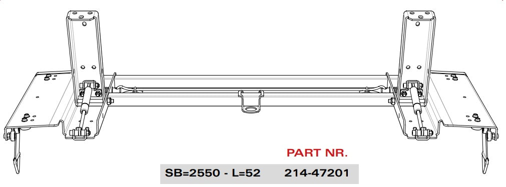 COLLAPSIBLE HEADER 2550mm (214-47201)