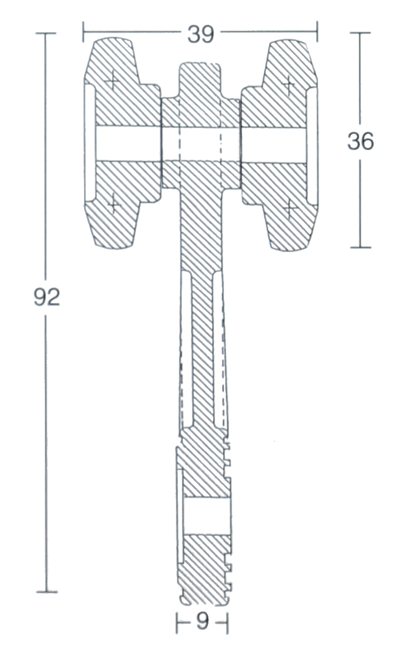 PSC 20 STRONGHOLD GREEN PLASTIC ROLLER