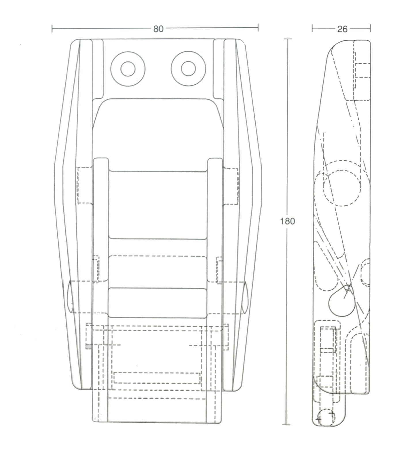 PSC1 PLASTIC LOCKING EUROBUCKLE